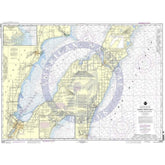 NOAA Nautical Chart 14910: Lower Green Bay;Oconto Harbor;Algoma